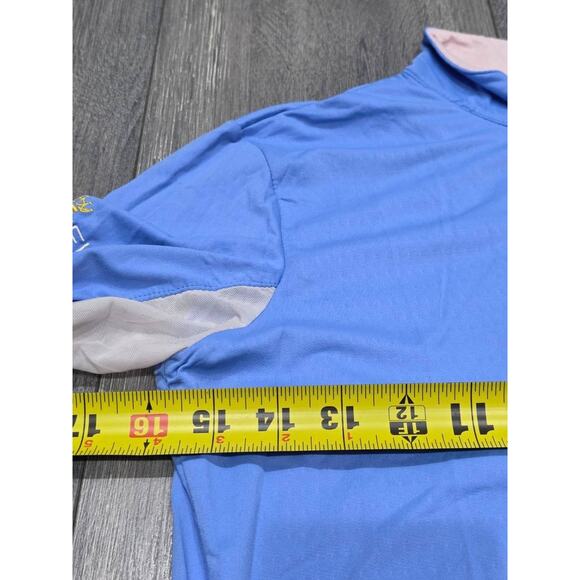 Kastel Charlotte Ladies 1/4 Zip Top Denmark Light Blue/White S A003355 - Picture 6 of 14